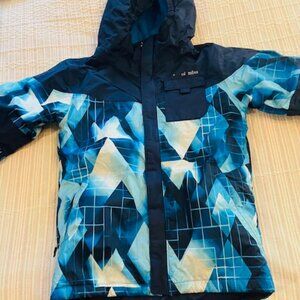 COLUMBIA OmniHeat Kids Ski Jacket in Blue.  size 14/16 teen or small adult